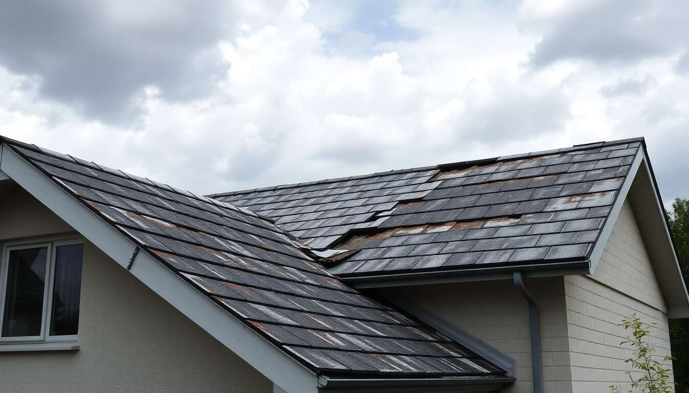 Les dangers d'une toiture everite endommagée Les dangers d'une toiture everite endommagée